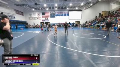 70-80 lbs Quarterfinal - McKrae Darr, Douglas WC vs Lincoln Krucheck, Eastside United