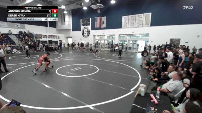 120 lbs Semifinal - Antonio Mendia, Poway Elite vs Derek Kiyan, Mantanona Training Center