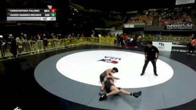 120 lbs Quarters - Xavier Ramirez-Recinos, California Grapplers vs Christopher Palomo, MTC - MANTANONA TRAINING CENTER