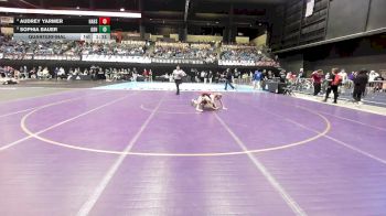 100 lbs Quarterfinal - Sophia Bauer, Great Bend HS vs Audrey Yarmer, Hays HS
