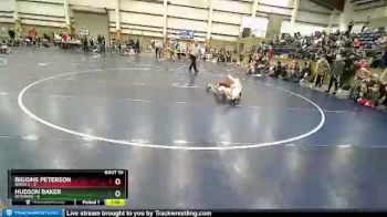 83 lbs Quarters & Wb (16 Team) - Riggins Peterson, Idaho 2 vs Hudson Baker, Wyoming