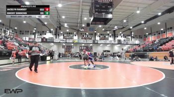 96 lbs Consi Of 4 - Jacelyn Ramsey, Oologah vs Emory Simmons, Durant High School Girls