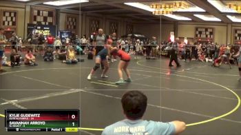 118 lbs Round 5 (10 Team) - Kylie Gudewitz, Elite NJ Purple vs Savannah Arroyo, NJ Select