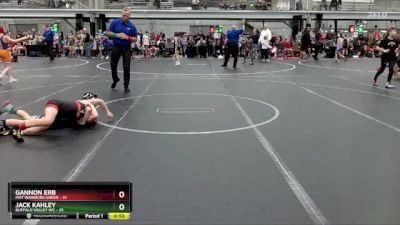 76 lbs Finals (2 Team) - Jack Kahley, Buffalo Valley WC vs Gannon Erb, Mat Warriors Green