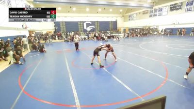 165 lbs 3rd Place Match - David Castro, Hesperia vs Teagan McHenry, Upland High School