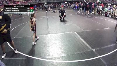 51-52 lbs Quarterfinal - Zayley Garcia, Chadron Junior Wrestling Club vs Lainey Warning, Dorchester