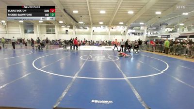 64 lbs Consi Of 16 #1 - Blake Bolton, Sawali vs Rickee Salvatore, Grizzlies Wrestling Academy