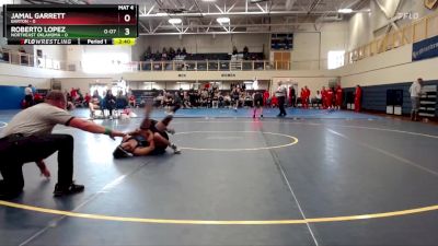 125 lbs Round 3 (6 Team) - Jamal Garrett, Barton vs Roberto Lopez, Northeast Oklahoma