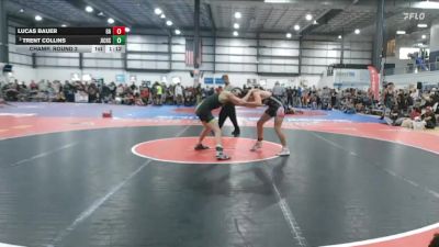 138 lbs Champ. Round 2 - Lucas Bauer, 84 Athletes vs Trent Collins, James Island Charter High Scho