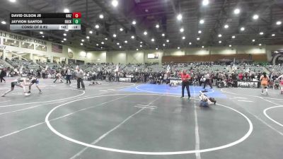 54 lbs Consi Of 8 #2 - David Olson Jr, Grizzly Express WC vs Jayvion Santos, Buckaroo WC