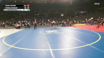 6A Boys 132 lbs Quarterfinal - Isaiah Snyder, Westview Boys vs Joshua Sprague, Tigard Boys