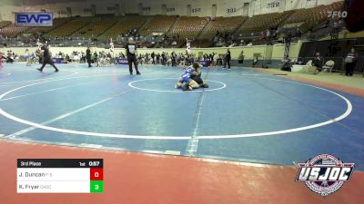 110 lbs 3rd Place - John Duncan, F-5 Grappling vs Kanyon Fryar, Choctaw Ironman Youth Wrestling