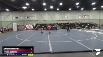 100 lbs Round 1 (8 Team) - Camryn Gresham, Ohio Red vs Monee Cordero, California Red