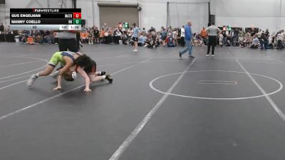 92 lbs Round 1 (4 Team) - Gus Engelman, Mat Assassins Black vs Manny Coello, Headhunters