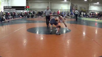 141 lbs Prelim - Connor Hatgas, LOURDES UNIV vs Nolan Erk, Findlay