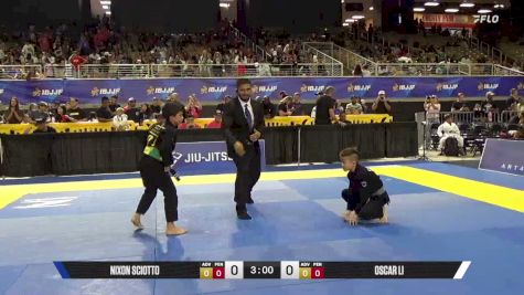 Nixon Sciotto vs Oscar Li 2026 Pan Kids Jiu-Jitsu IBJJF Championship