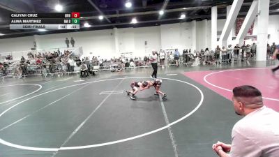 46 lbs Semifinal - Caliyah Cruz, Grindhouse WC vs Alina Martinez, NM Beast
