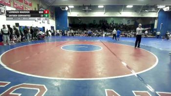 175 lbs Quarterfinal - Lorenzo Maddox, Woodbridge vs Jayden Cervantez, Etiwanda