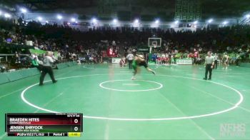 175 lbs Champ. Round 1 - Braeden Hites, Crawfordsville vs Jensen Shryock, Anderson High School