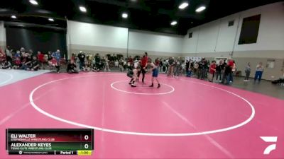 98 lbs Cons. Semi - Alexander Keyes, Texas Elite Wrestling Club vs Eli Walter, Stephenville Wrestling Club