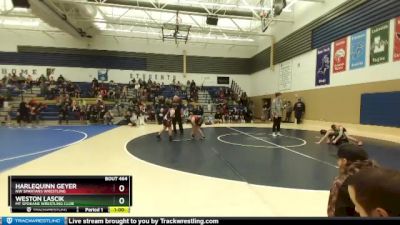 117 lbs Round 3 - Weston Lascik, Mt Spokane Wrestling Club vs HarleQuinn Geyer, NW Spartans Wrestling