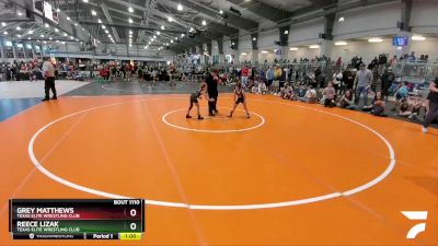 50 lbs Cons. Round 2 - Reece Lizak, Texas Elite Wrestling Club vs Grey Matthews, Texas Elite Wrestling Club