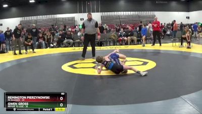 60 lbs Round 2 (8 Team) - Gwen Gross, Refuse To Lose vs Remington Pierzynowski, PA Alliance