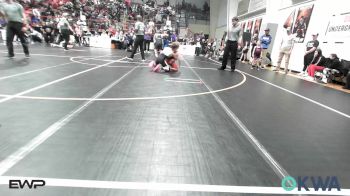 90 lbs Rr Rnd 5 - Kayson Dougherty, Sperry Wrestling Club vs Charles Ohman, Mannford Pirate Youth Wrestling