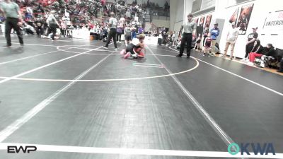 90 lbs Rr Rnd 5 - Kayson Dougherty, Sperry Wrestling Club vs Charles Ohman, Mannford Pirate Youth Wrestling