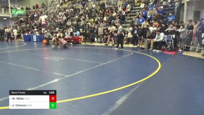 160 lbs Semifinal - Melvin Miller, Bishop McCort vs Joseph Canova, Bergen Catholic-NJ