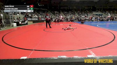 37 lbs Consi Of 4 - Gabe Dicus, RAW Wrestling Club vs Baxter Sellers, Salina Wrestling Club