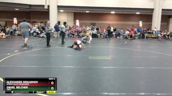 65 lbs Quarterfinal - Diesel Belcher, Ares vs Alexander Gerasimov, Steele Valley Renegades
