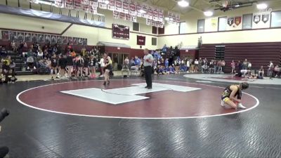 JV-6 lbs Quarterfinal - Ella Duffy, Center Point-Urbana vs Abby Gregory, Solon