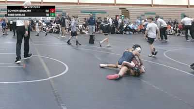 56 lbs Round 2 (8 Team) - Connor Stewart, The Outsiders vs Reed Savage, Wrecking Crew