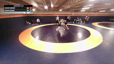 132 lbs Cons. Round 3 - Calin Olson, Riverton High School vs Allen Dansie, Sanderson Wrestling Academy