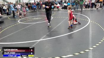 56 lbs Champ. Round 2 - Clifton Benton, Anchorage Freestyle Wrestling Club vs Valor Hagen, Anchor Kings Wrestling Club