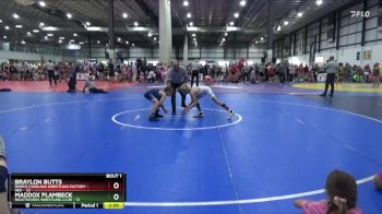 75 lbs Semis (4 Team) - Maddox Plambeck, BEASTWORKS WRESTLING CLUB vs Braylon BUTTS, NORTH CAROLINA WRESTLING FACTORY - RED