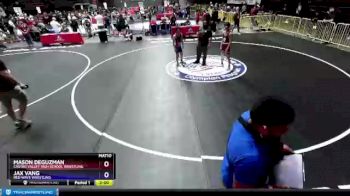 100 lbs Cons. Round 2 - Mason Deguzman, Castro Valley HIgh School Wrestling vs Jax Vang, Red Wave Wrestling