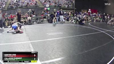 120 lbs Quarterfinals (8 Team) - Callahan Earnest, Kansas Anaconda vs Sawyer Veik, Nebraska Blue