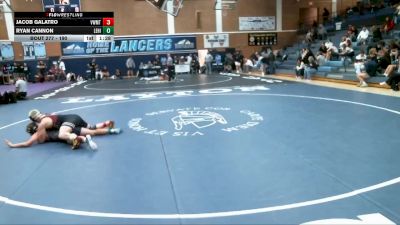 190 lbs Cons. Round 2 - Jacob Galatro, Viewmont vs Ryan Cannon, Lehi