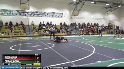 125 lbs Cons. Round 2 - Adrian Curiel, East Los Angeles College vs Diego Jasso, Cerritos College