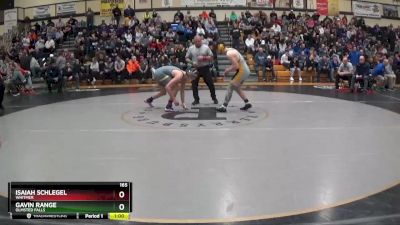 165 lbs Cons. Round 1 - Gavin Range, Olmsted Falls vs Isaiah Schlegel, Whitmer