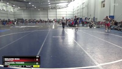 285 lbs Cons. Round 3 - Nathaniel Manarin, Messiah vs Benjamin Rosa, Stevens Tech