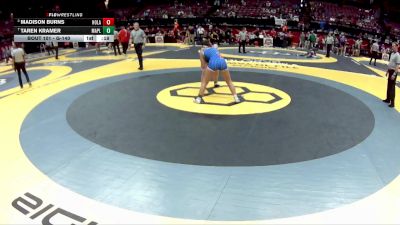 G-140 lbs Cons. Round 2 - Taren Kramer, G-Mapleton vs Madison Burns, G-Howland