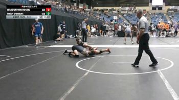 141 lbs Cons. Round 4 - Braden Whitmore, Arizona Christian University vs Ryan Dement, Oklahoma Wesleyan