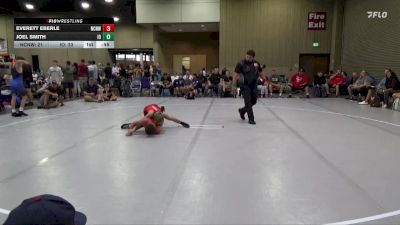 95 lbs Round 4 (6 Team) - Everett Eberle, NC National Team White vs Joel Smith, Indiana Outlaws