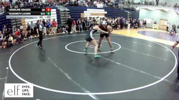 155 lbs. Semifinal - Addeline Graser, Omaha Westside vs Elizabeth Laurin, West Creek
