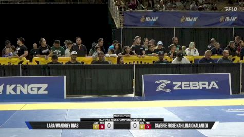 Lara Wandrey Dias vs Saybrie Rose Kahilinaiokalani Di 2026 Pan Kids Jiu-Jitsu IBJJF Championship