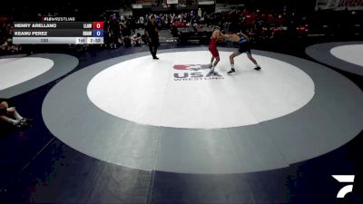120 lbs Henry Arellano, LAWA - Los Angles Wrestling Association vs Keanu Perez, BAWA-Bay Area Wrestling Association