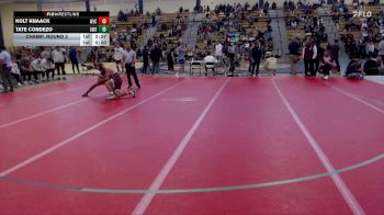 157 lbs Champ. Round 2 - Kolt Knaack, Wisconsin-La Crosse vs Tate Condezo, Southwest State